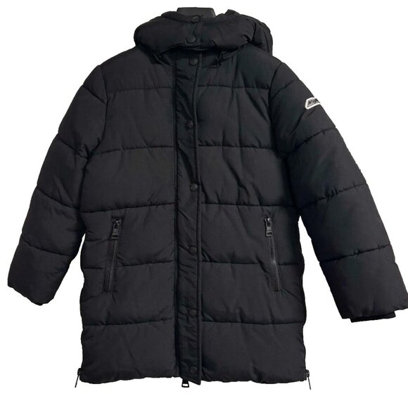 MSGM Kids Boys Padded Coat In Black Size 8 Years/128 cm/ 50.4 Inches
